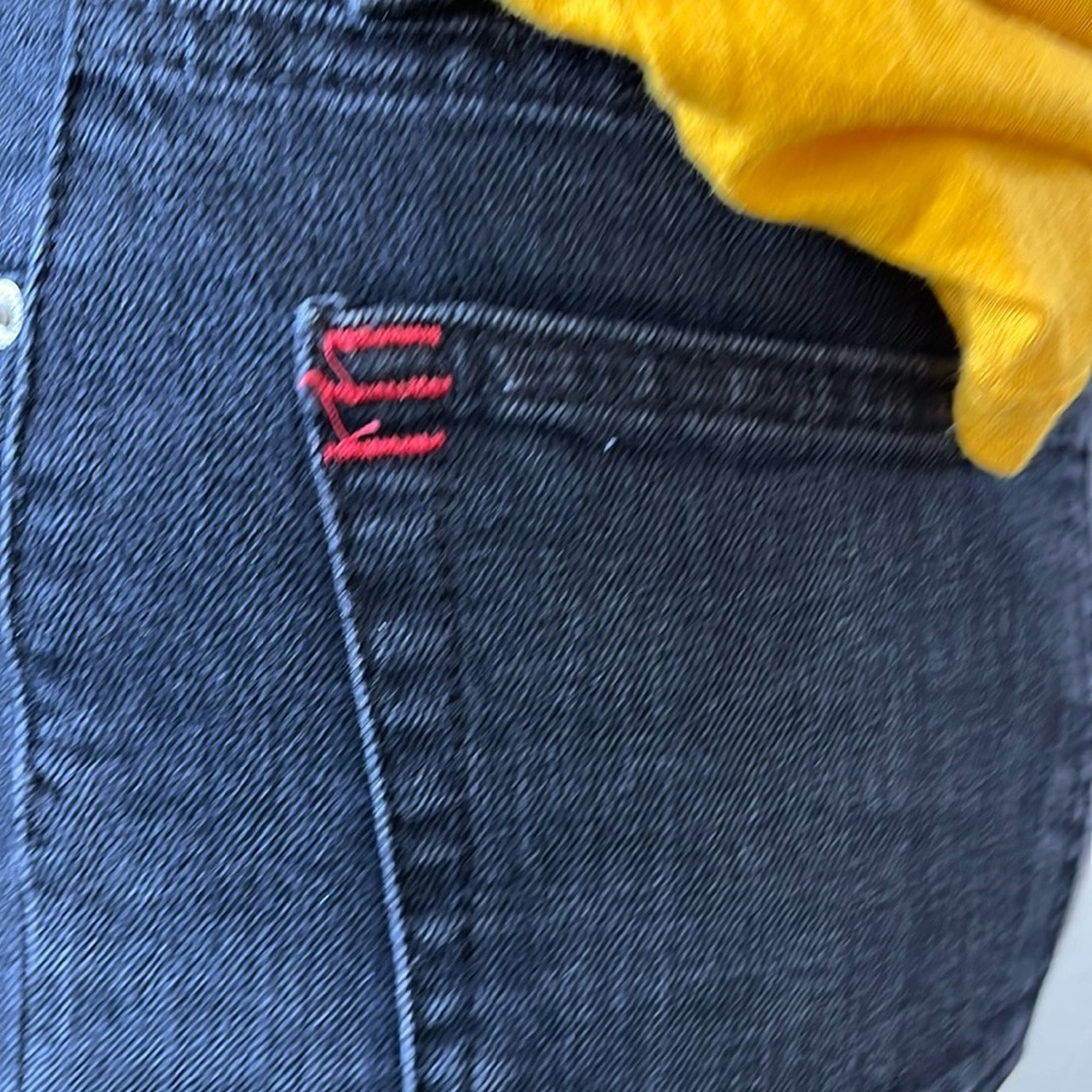 BDG Urban Outfitters Black distressed Flared cropped high waisted denim Jeans - Picture 5 of 7